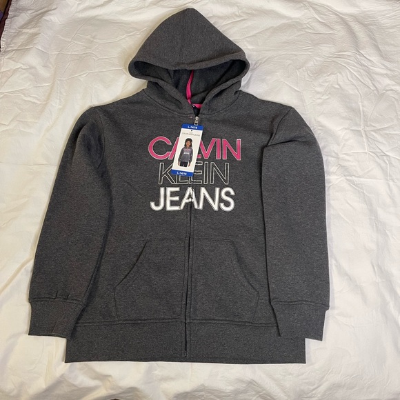 Calvin klein Girl's Full zip Hoodie - Picture 3 of 4